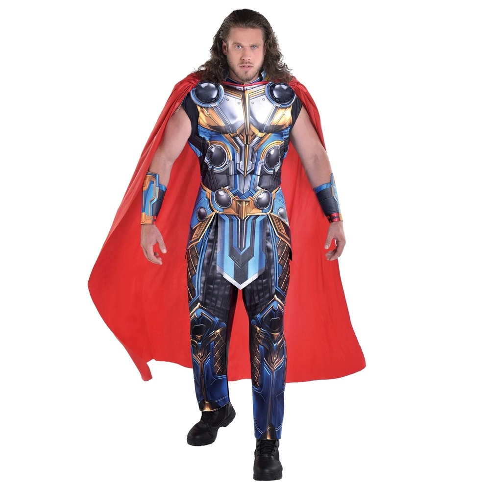 Marvel Thor Love and Thunder Mens Adult Standard Halloween Costume 5 Pc NWT